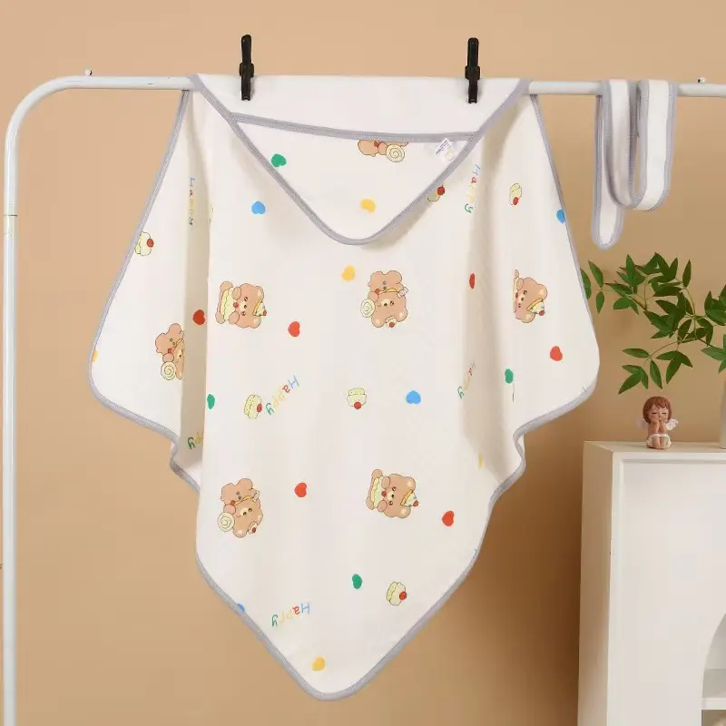 Baby Cartoon Air Conditioner Blanket White