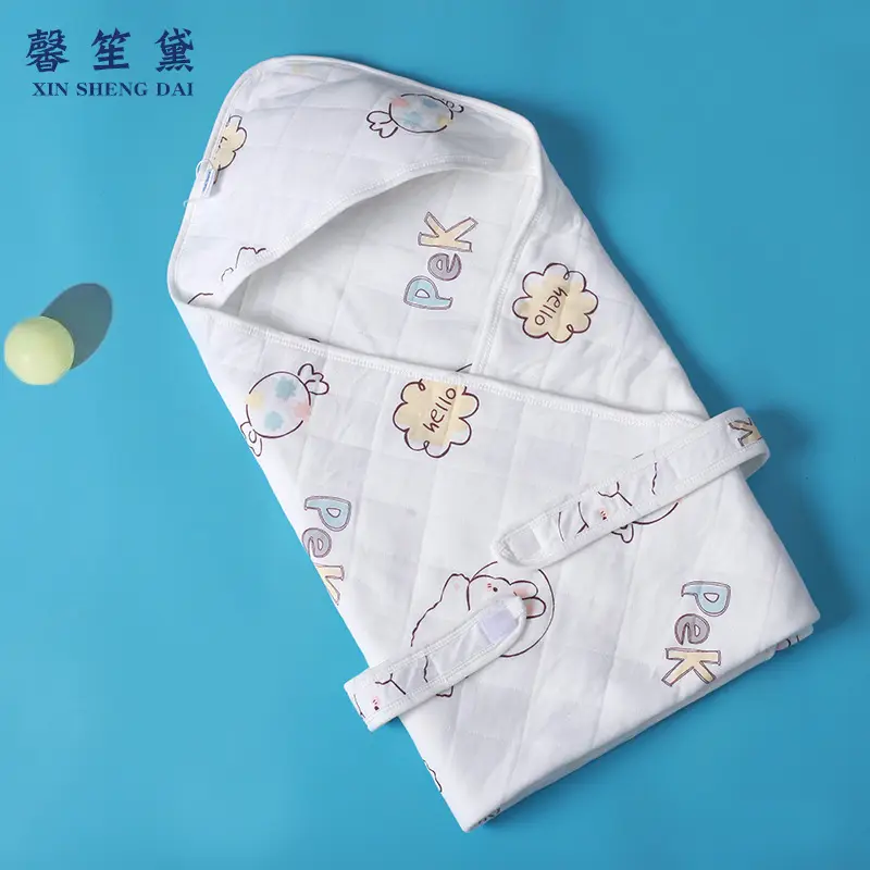 Baby Cartoon Air Conditioner Blanket White