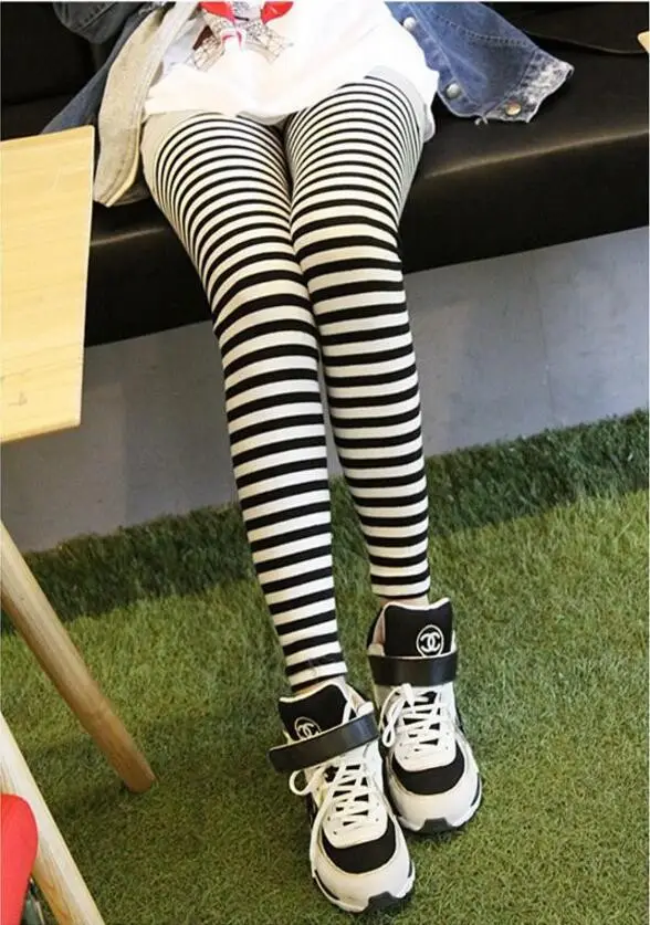 Zebra Print Slim Fit Leggings Women's Outerwear - Image 11