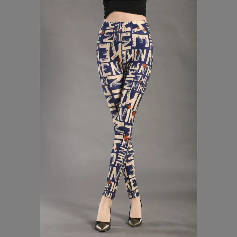 Zebra Print Slim Fit Leggings Women's Outerwear - Image 20