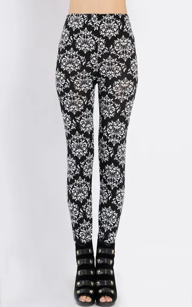 Zebra Print Slim Fit Leggings Women's Outerwear - Image 5