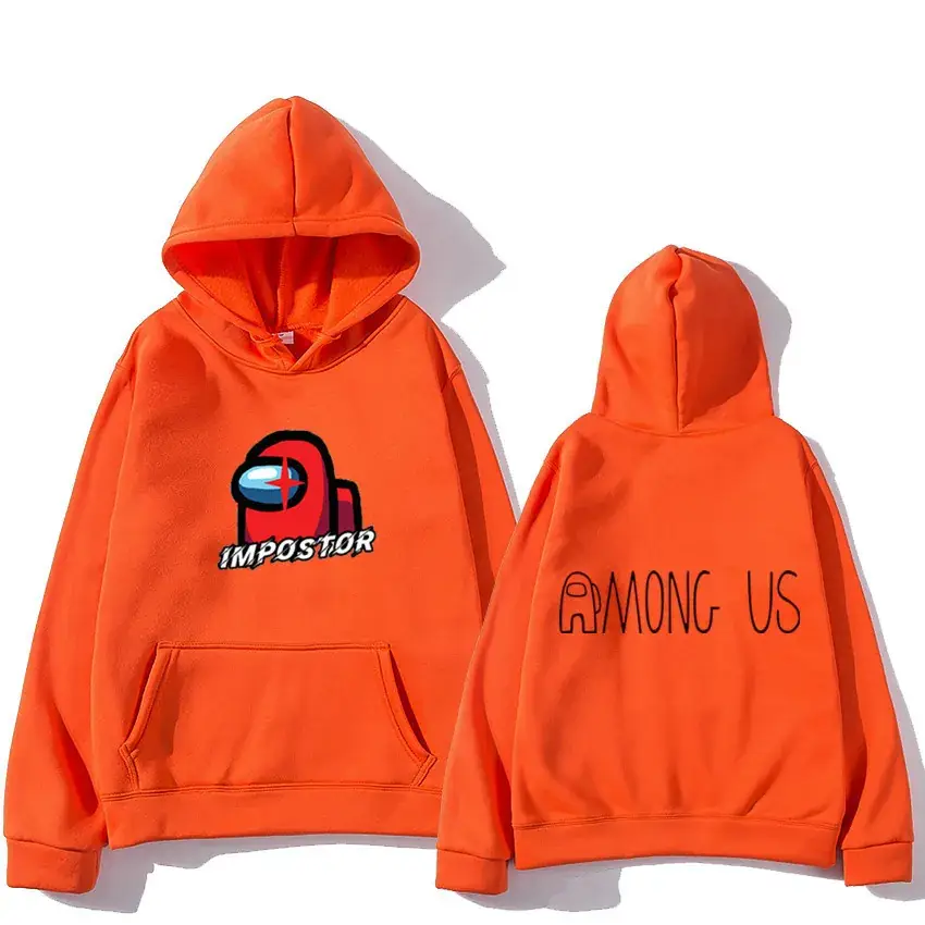 Among Us Printed Hoodie Set Grey 2021 - Image 4