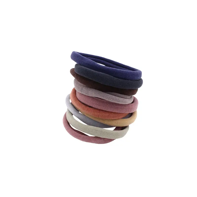 Super Soft Hair Rings 10 Pack Black Rubber All Match - Image 8