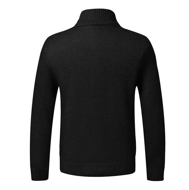 Men's Thickened Sweater Jacket Large Grey — feature 21