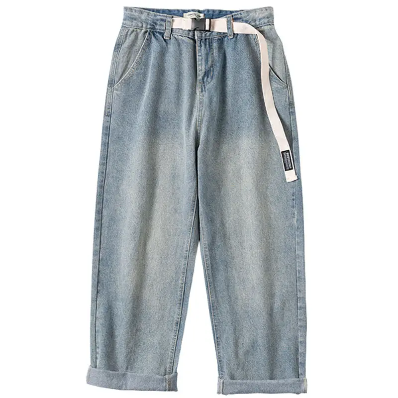 Men's 2020 Overdrive Washout Jeans Loose Straight Spring Trendy - Image 6