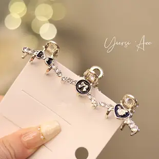 New Classic Retro Hairpin Flower Top Clip Rhinestone Large Spring Clip Ponytail Clip — feature 4