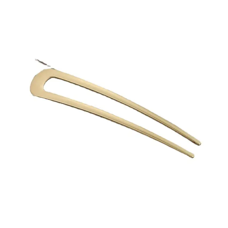 U-shaped Hairpin Peach Rhinestone Hanfu Style - Image 12