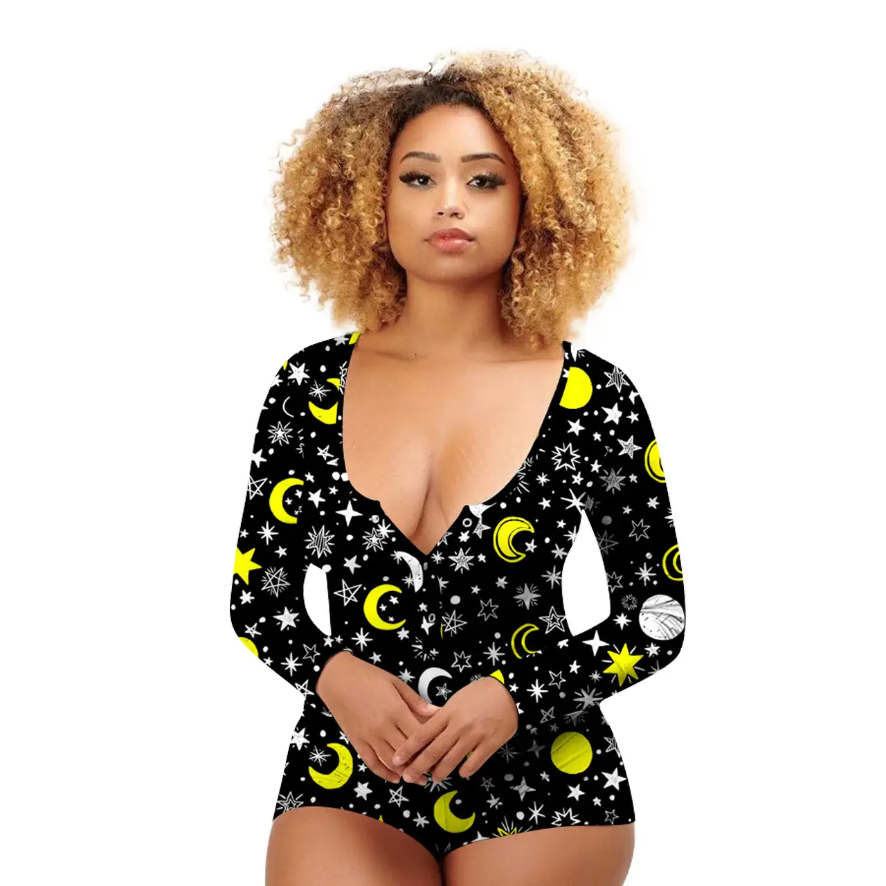 Printed Jumpsuit for Women with Money Print Design