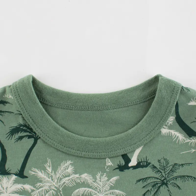 Kids Surf T-Shirt Green California Print - Image 2