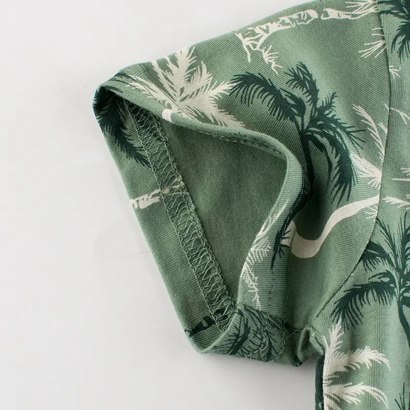Kids Surf T-Shirt Green California Print - Image 3