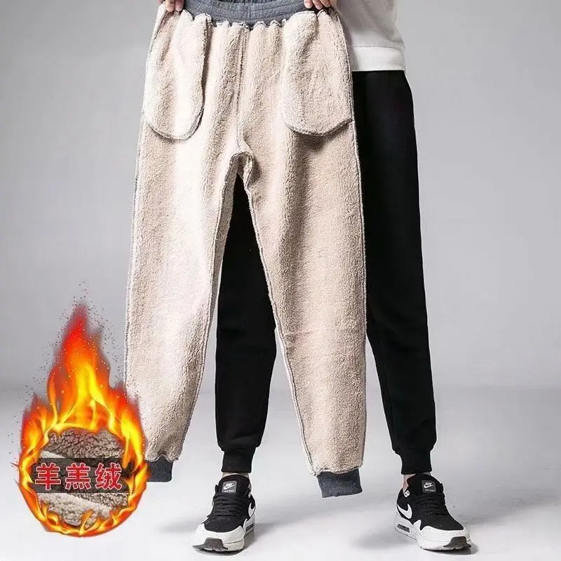 Men's Fleece Lined Winter Pants Thickened All-match - Image 5