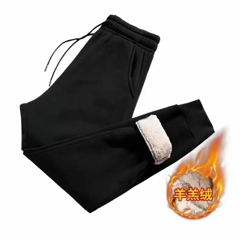 Men's Fleece Lined Winter Pants Thickened All-match - Image 6