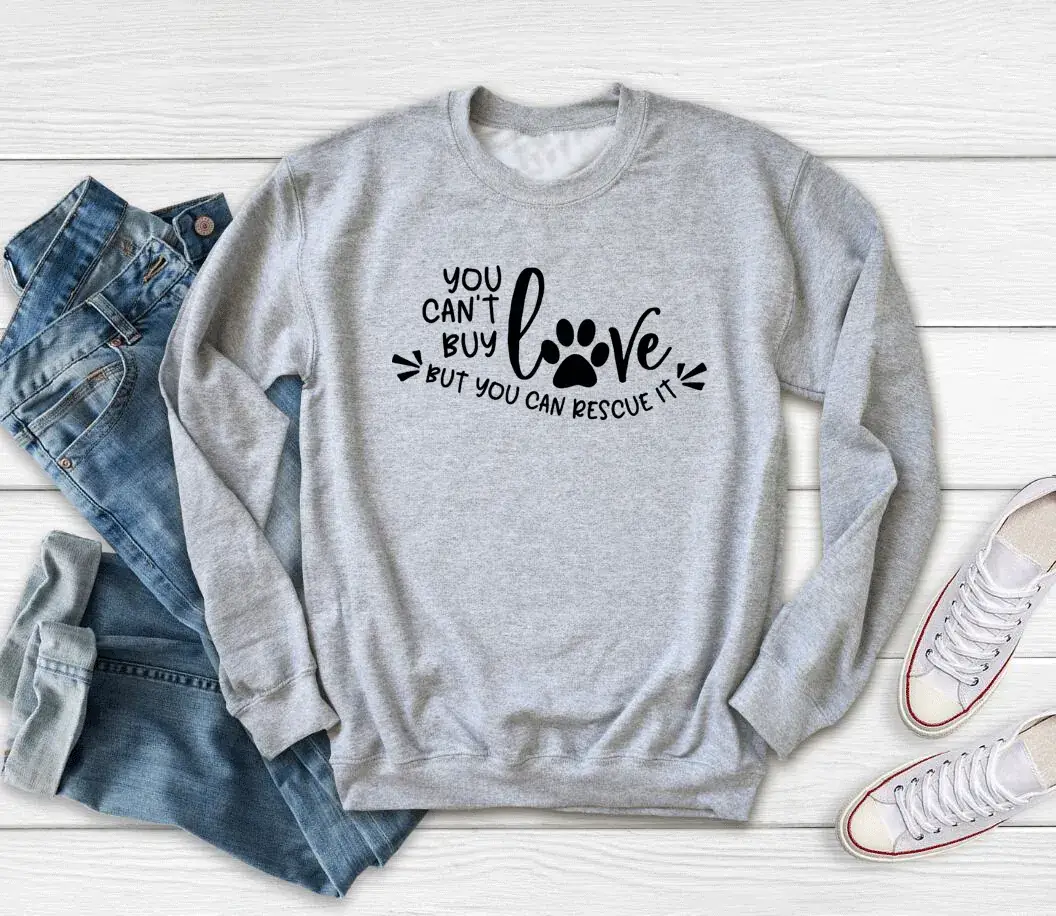 Maroon Long Sleeve Sweatshirt "You Can't Buy Love"