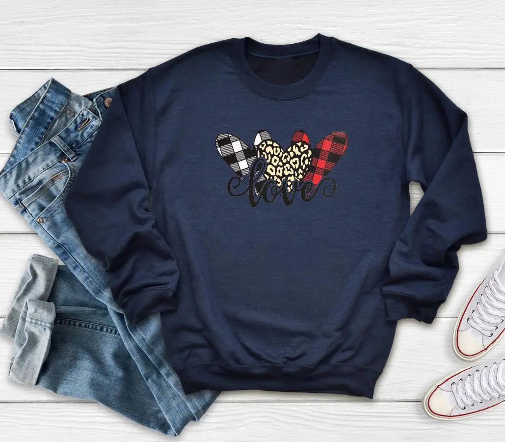 Pink Love Butterfly Crewneck Sweatshirt