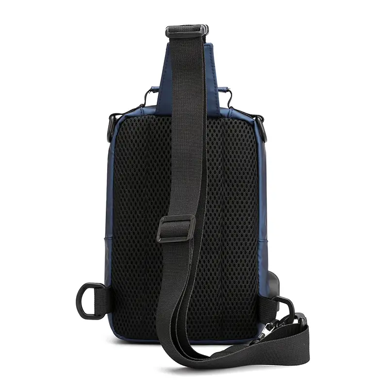 Men's Waterproof Shoulder Messenger Bag Black Multi-Functional - Image 8
