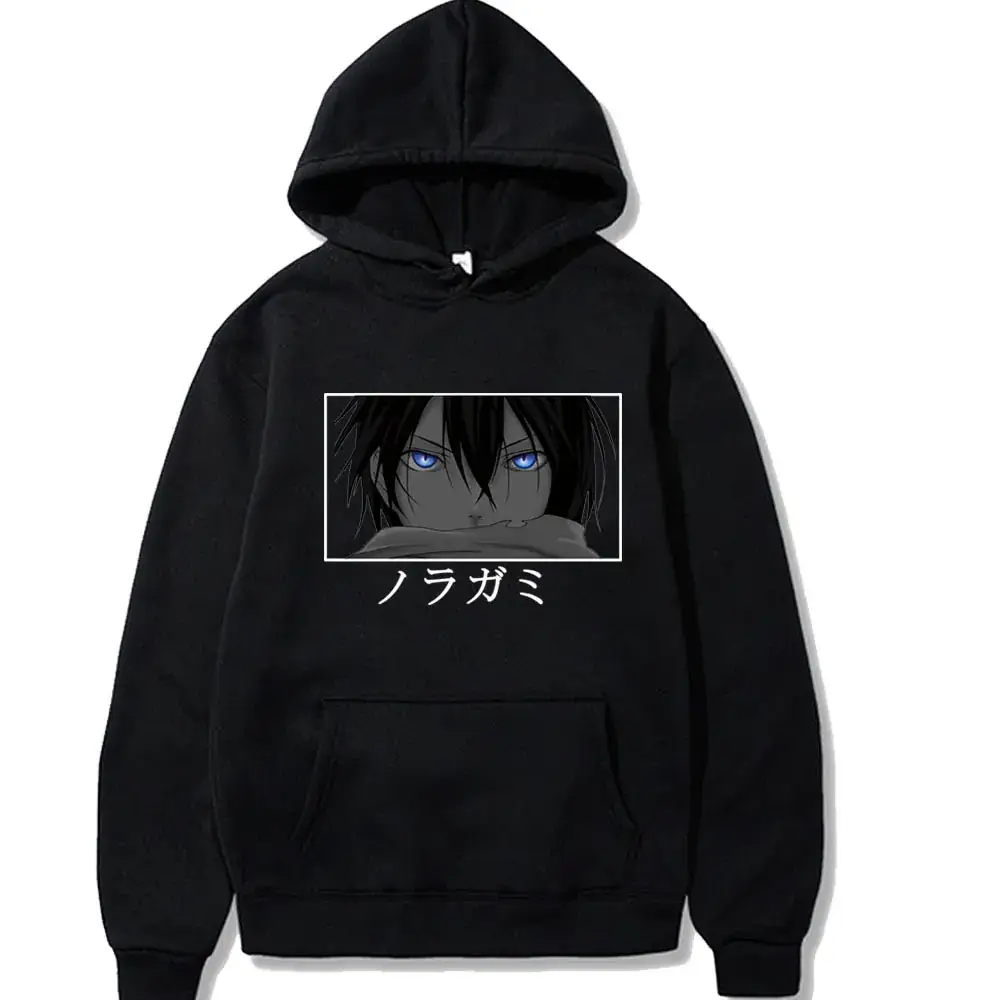 Noragami Yato Hooded Sweatshirt Black Harajuku Men Women - Image 5
