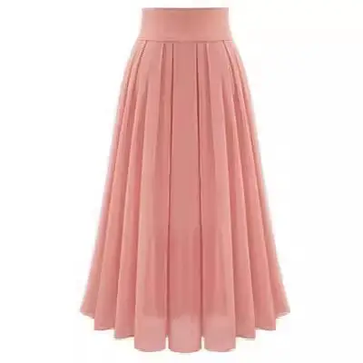 Black Pleated High Waist Skirt for Women Spring Summer - Image 9