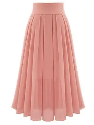 Black Pleated High Waist Skirt for Women Spring Summer — feature 5