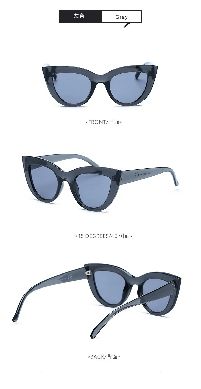 Women's Cat-Eye Sunglasses Anti-Ultraviolet Black — feature 13