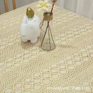 Pastoral Style Lace-Edged Cotton and Linen Tablecloth, Vintage Crochet Tea Table Cloth, Placemat, New Chinese Style, Available for Dropshipping — feature 40