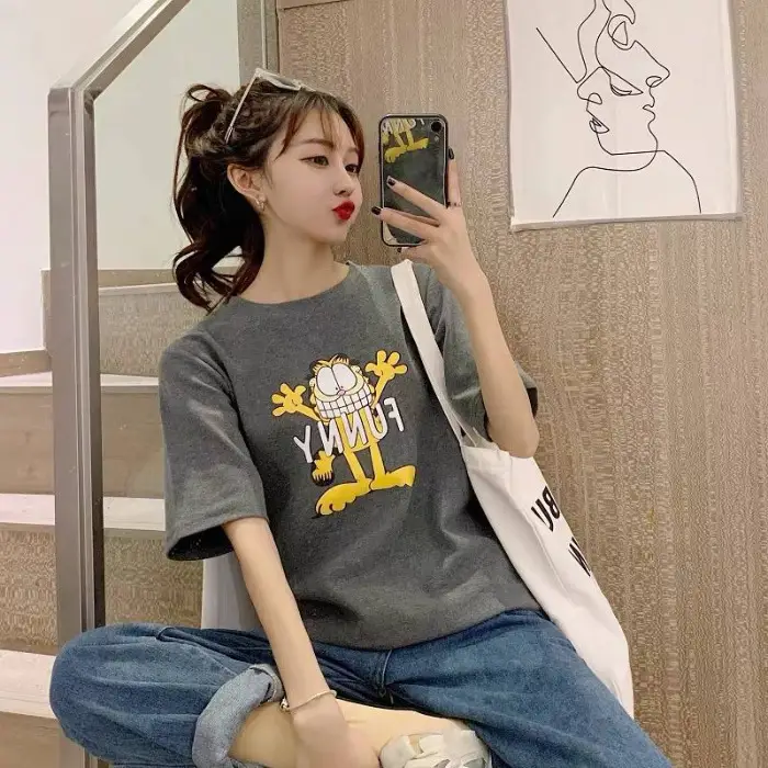 Women Graphic T-Shirt Summer 2025 Loose Fit - Image 6