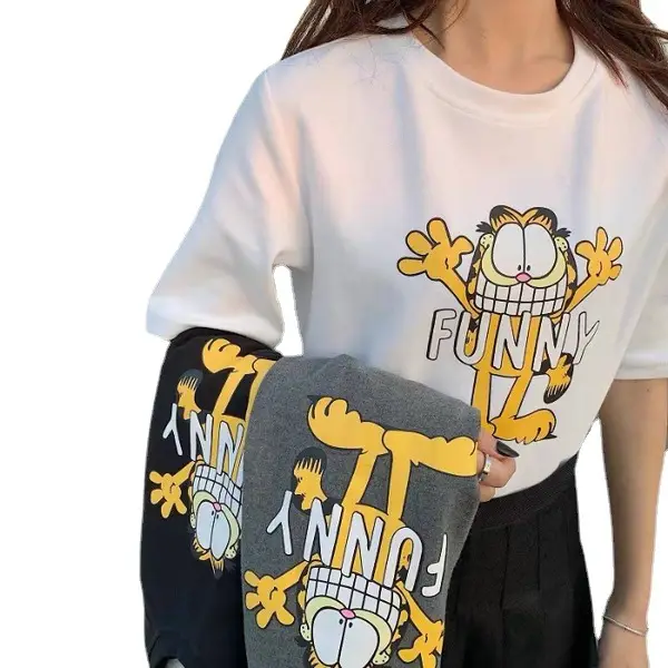 Women Graphic T-Shirt Summer 2025 Loose Fit - Image 8