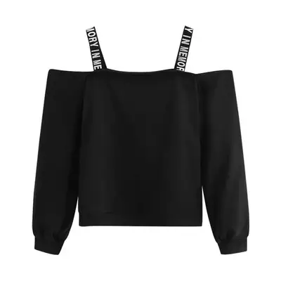 Women's Long Sleeve Sweater with Elastic Strap Solid Green