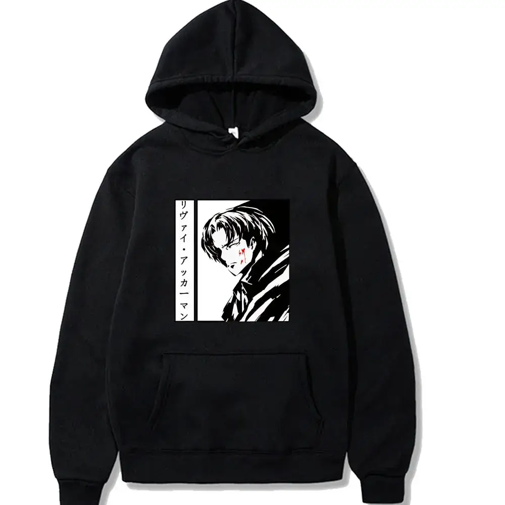 Men Black Cross-Attack Hoodie Sweatshirt Loose Fit - Image 7