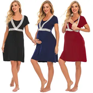 Pregnant Women's High Waist Belly Support Shorts Set — feature 29