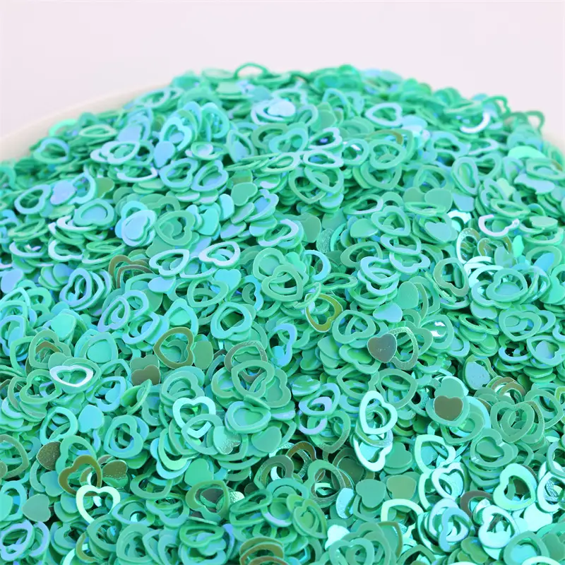 7mm Double Peach Nail Art Sequins Eye Makeup Glitter Patch Beads - Image 7
