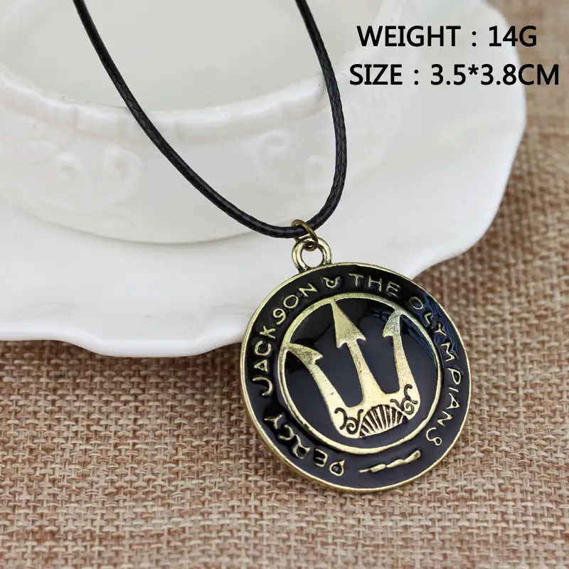 Percy Jackson Trident Logo Necklace for Men - Image 4