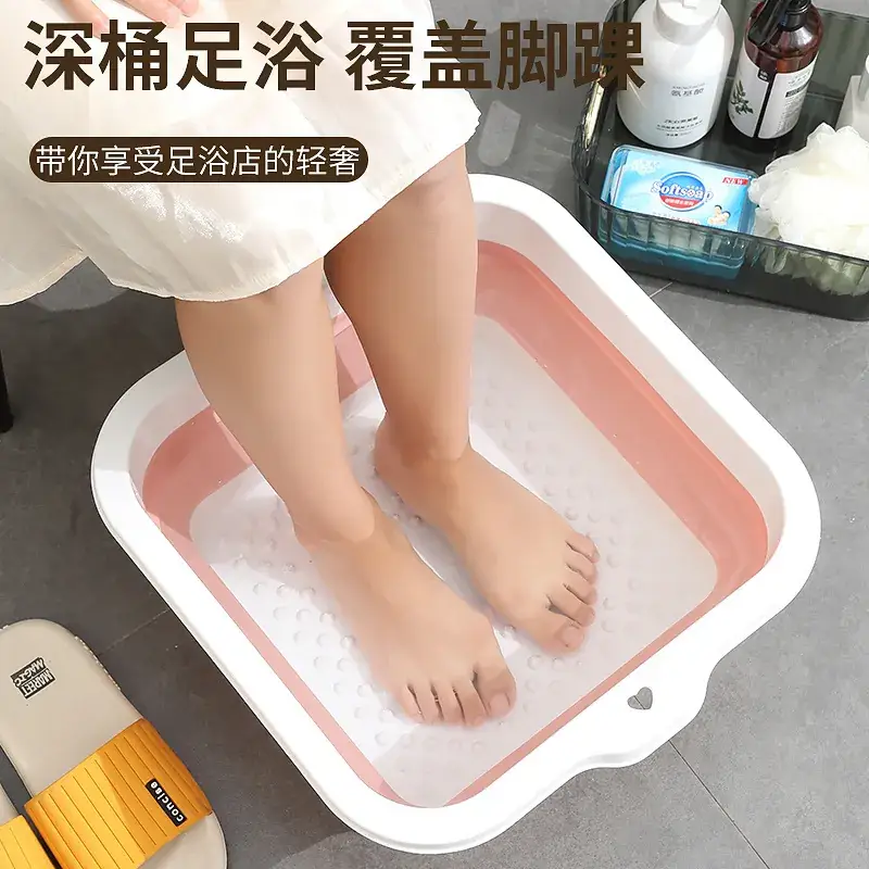 Portable Foldable Silicone Foot Bath Bucket 42cm - Image 7