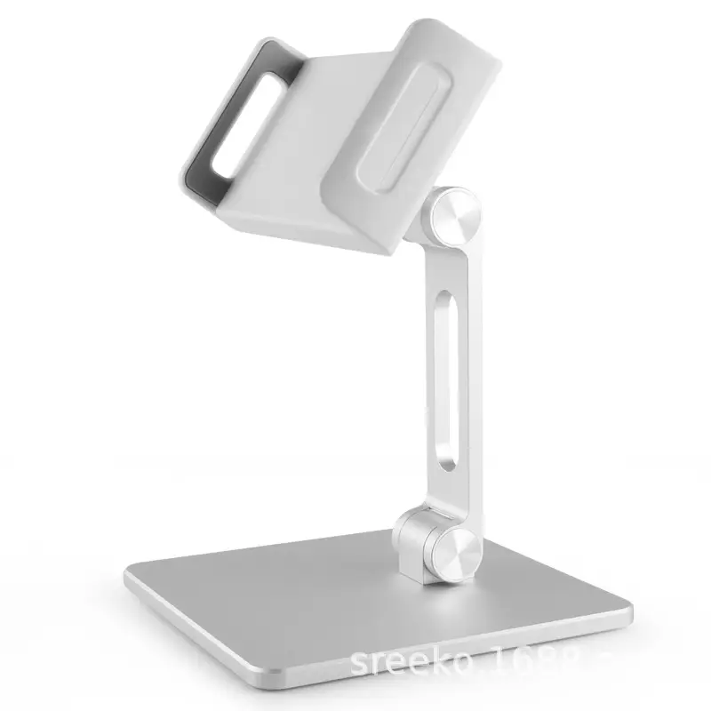 Silver Adjustable Tablet Stand for Desktop Use