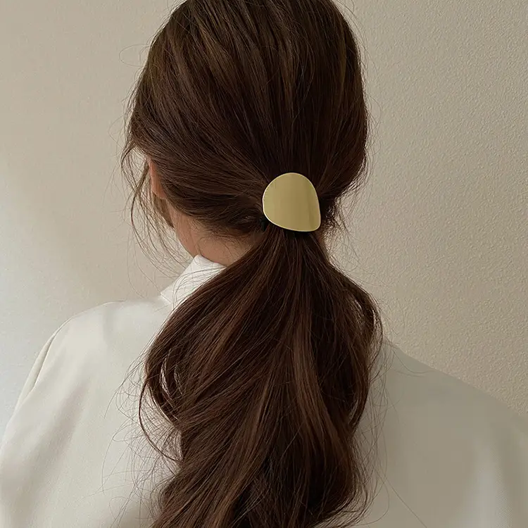 Cold Style Metal Hair Clips All Match Elegant Gold