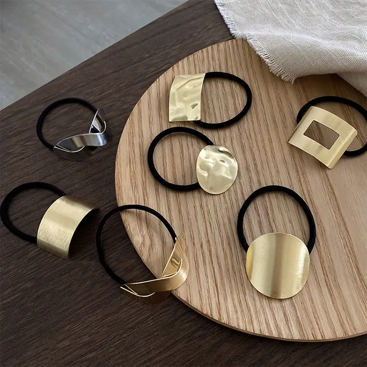 Cold Style Metal Hair Clips All Match Elegant Gold