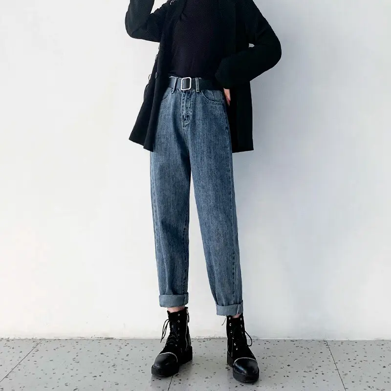 Fleece Lined Wide Leg Jeans 2020 Winter Slimming - Image 6
