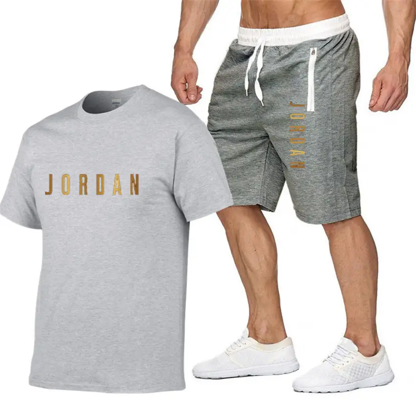 Jordan Printed Pink T-Shirt & Black Zipper Shorts Set - Image 23