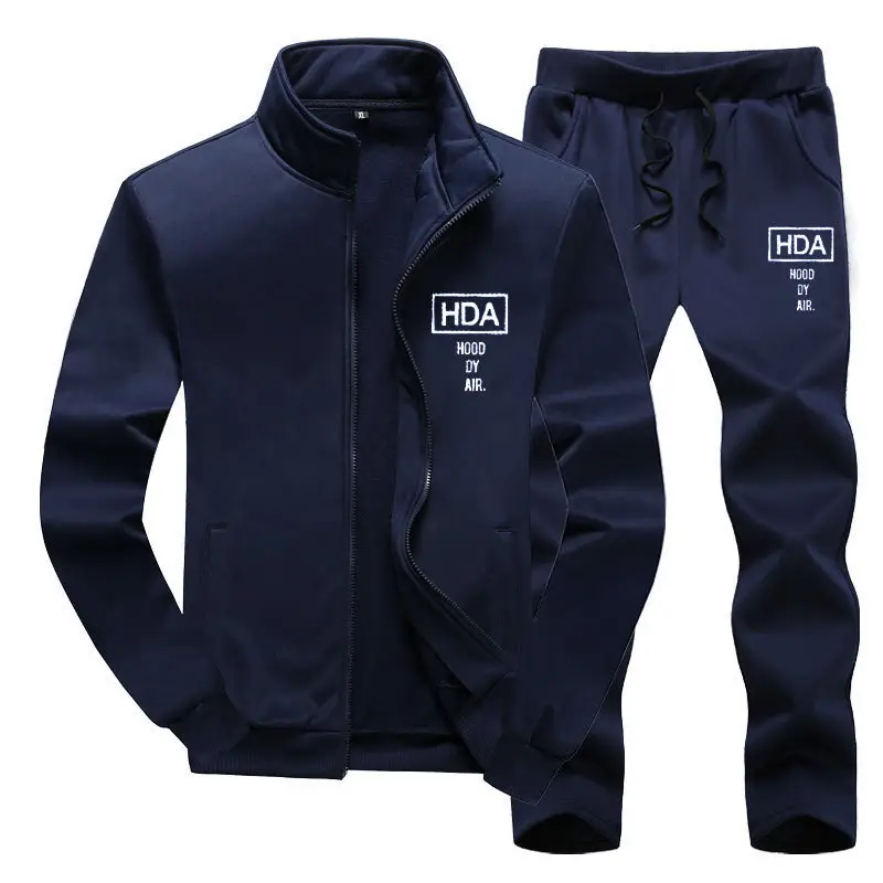 Men's Black H2A Full Track Suit 2-Piece Set - Image 4