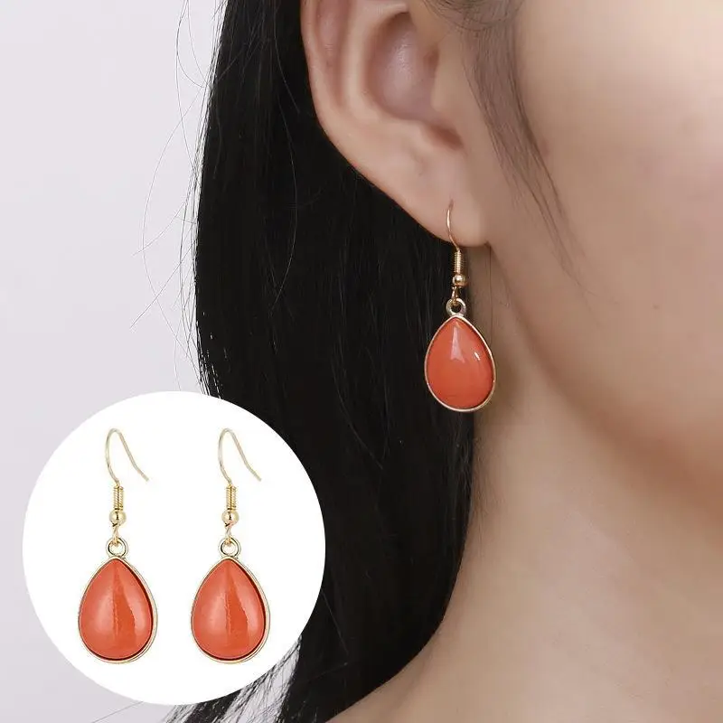 Sweet Blue Stone Drop Earrings for Women - Image 11