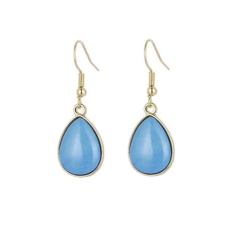Sweet Blue Stone Drop Earrings for Women - Image 12