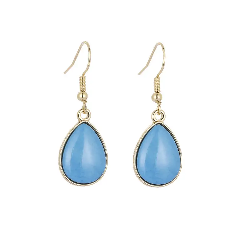 Sweet Blue Stone Drop Earrings for Women - Image 7