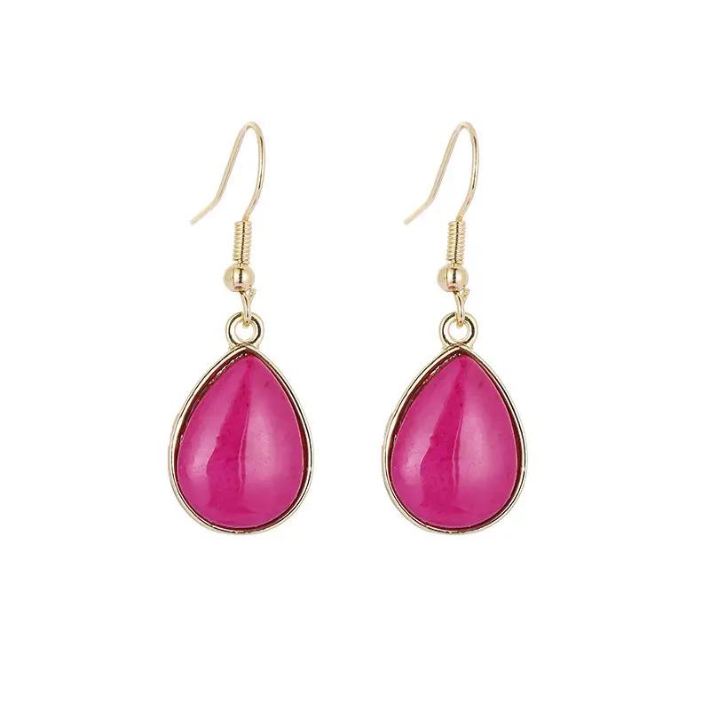 Sweet Blue Stone Drop Earrings for Women - Image 9