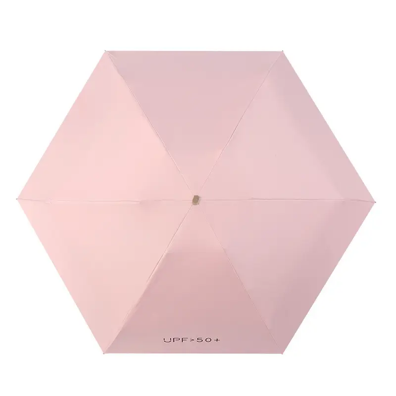 Pink Mini Pocket Umbrella with Logo - Image 16