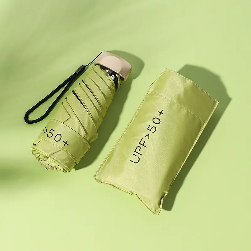 Pink Mini Pocket Umbrella with Logo - Image 4