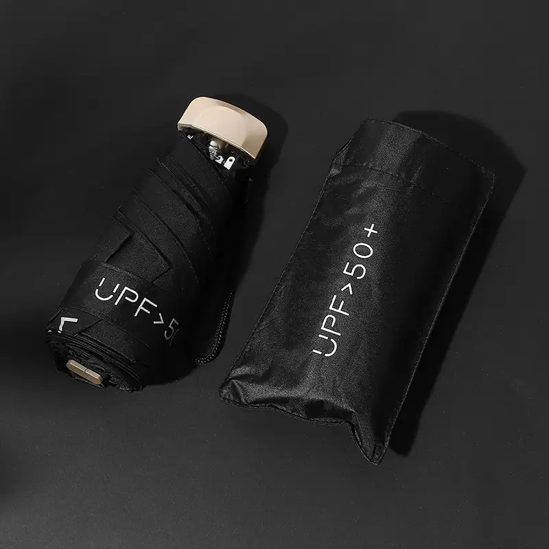 Pink Mini Pocket Umbrella with Logo - Image 9