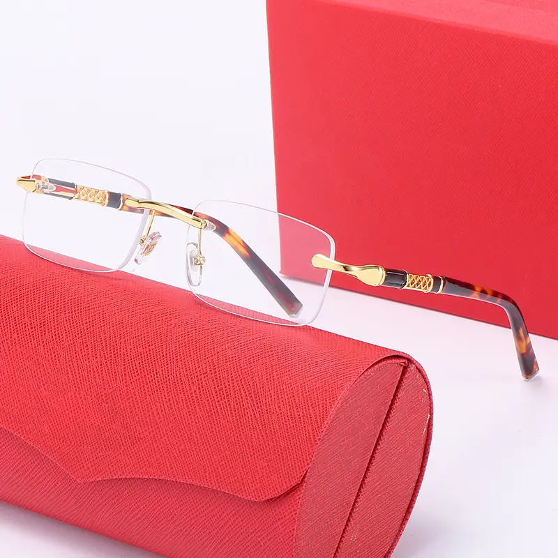 Europe & US Cross Border Frameless Sunglasses Men Women - Image 3