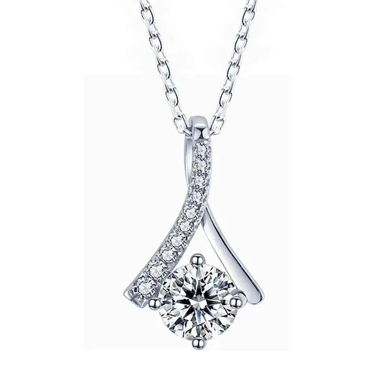 Silver Plated Zircon Micro-Inlay Korean Clavicle Necklace - Image 6
