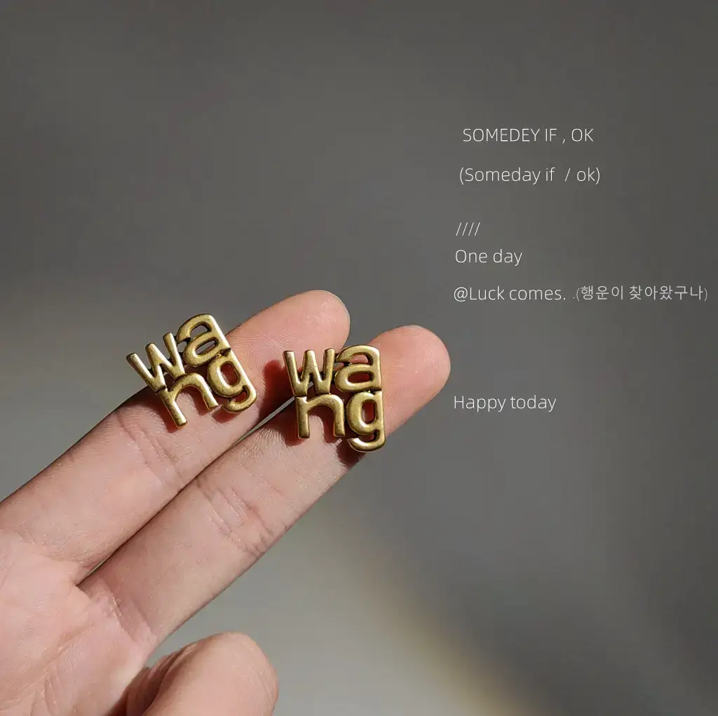 Retro Gold English Earrings for Women 2024 - Image 5