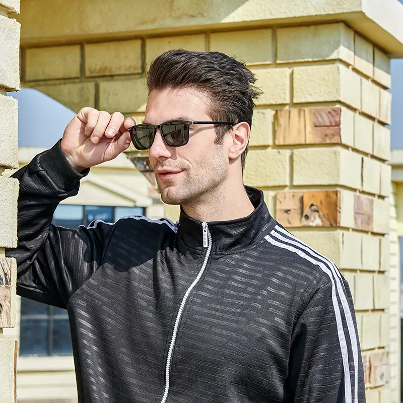 Men's Square Frame Polarized Sunglasses Driving Driver Glasses UV400 Cross Border - Image 6