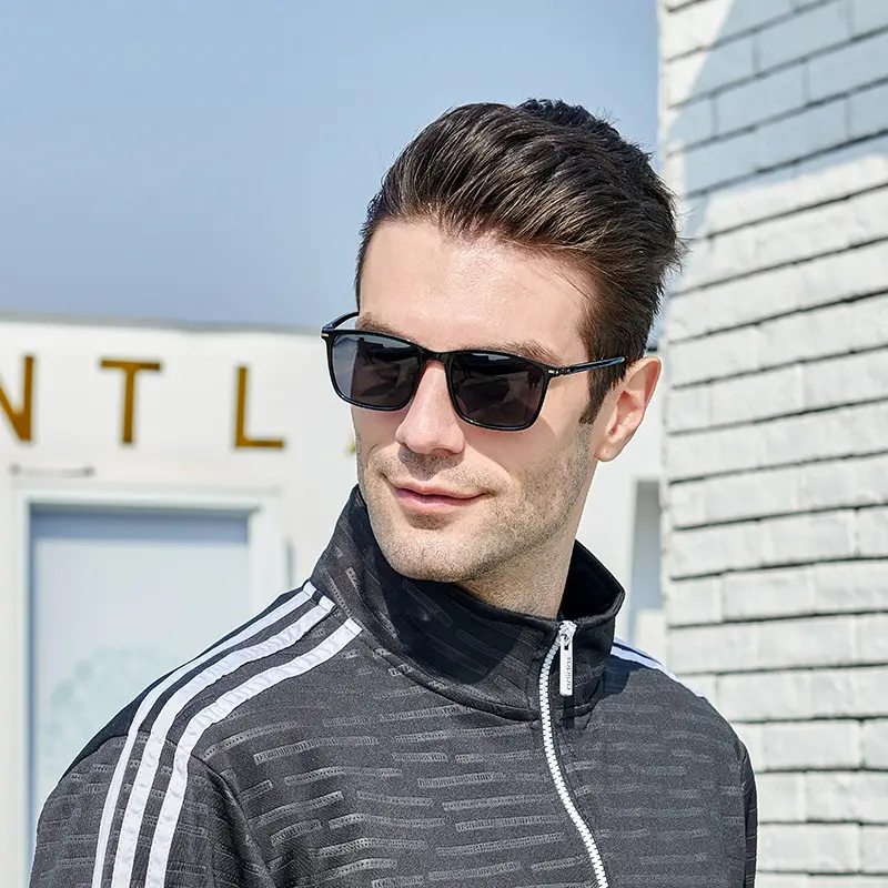Men's Square Frame Polarized Sunglasses Driving Driver Glasses UV400 Cross Border - Image 7